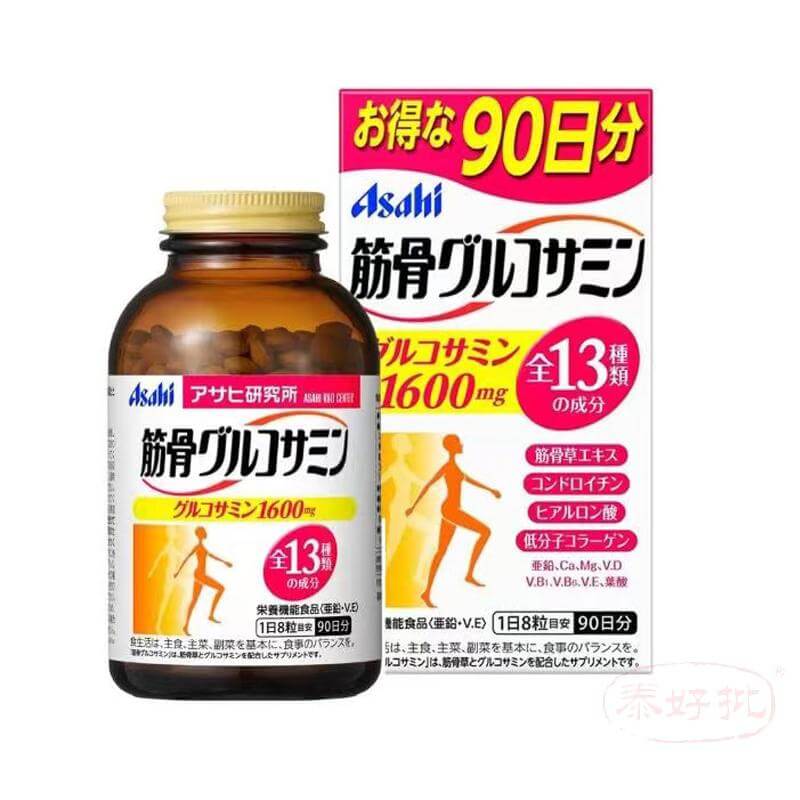 Asahi 朝日 軟骨素+鈣+葡萄糖胺錠(90日-瓶)
